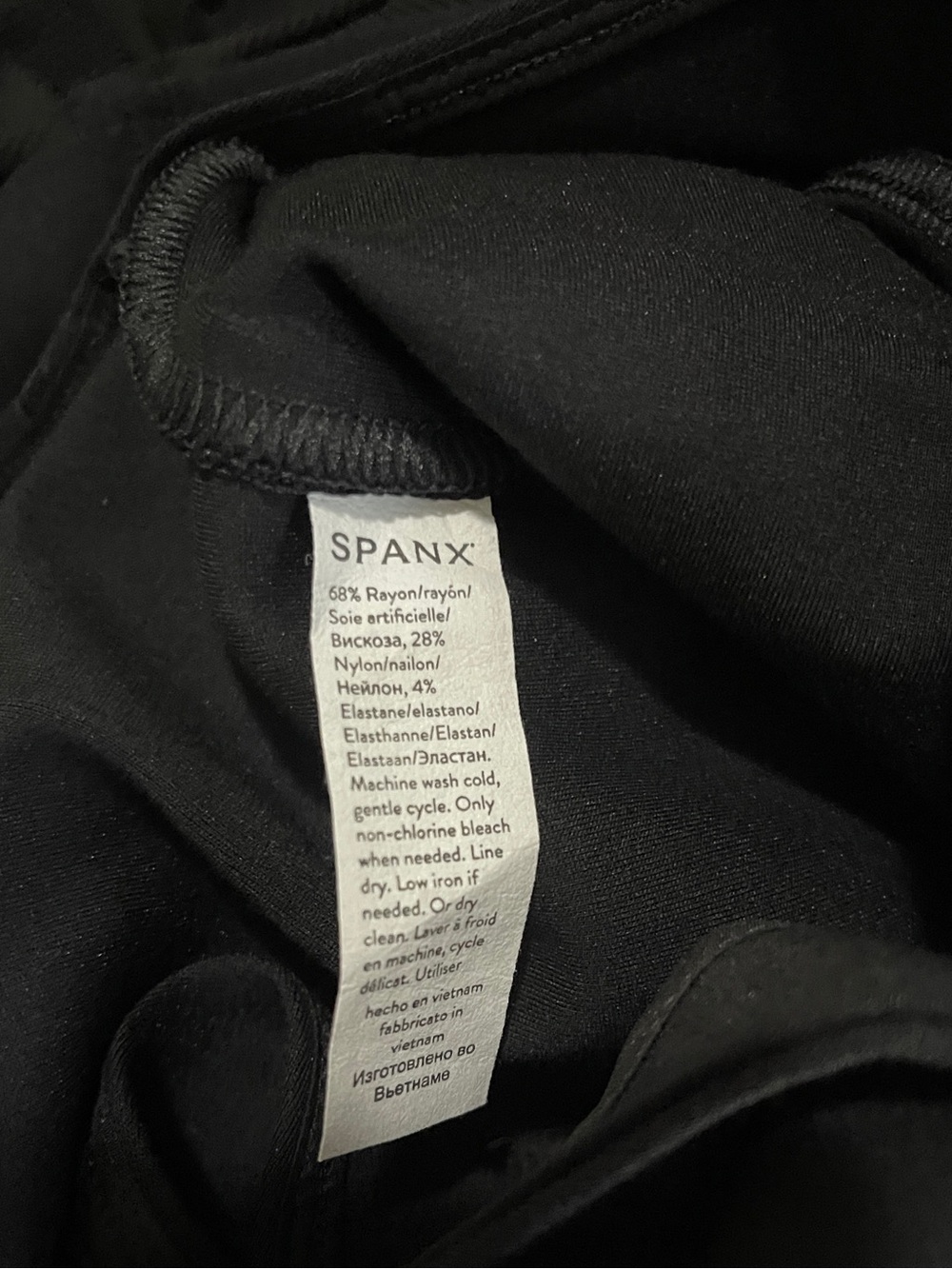 SPANX Black Sleeveless V-Neck Tailored Jumpsuit - Picture 8 of 8